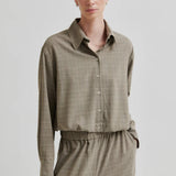 Maira Shirt, Mid Brown Melange