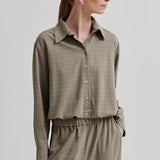 Maira Shirt, Mid Brown Melange