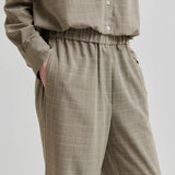Maira Trousers, Mid Brown Melange