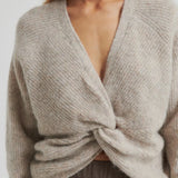 Flare neule, Light Beige Melange