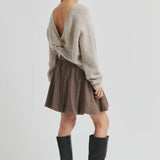 Flare neule, Light Beige Melange