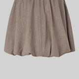 Oline Mini Balloon hame, Mid Brown Melange