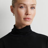 Matima lyhtyhihainen poolopaita, Black
