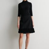 Matima lyhtyhihainen poolopaita, Black