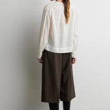 Maise LS Blouse, Egret
