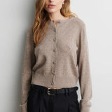 Amala neuletakki, Mid Brown Melange