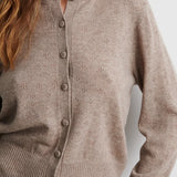 Amala neuletakki, Mid Brown Melange