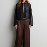 Ezay Leather Jacket, Demitasse
