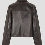Ezay Leather Jacket, Demitasse