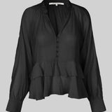 Tundra Frill viskoosipaita, Black
