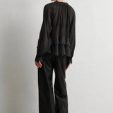 Tundra Frill viskoosipaita, Black
