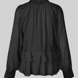 Tundra Frill viskoosipaita, Black