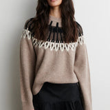 Arlo neulepusero, Beige Melange