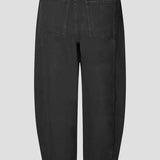 Loana Denim Barrel Jeans, Black