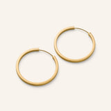 Circle Line Hoops, Gold