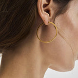 Circle Line Hoops, Silver