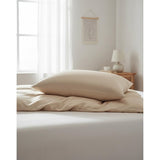 Bamboo Fitted Sheet 160x200 Sand