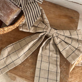 Ruudullinen rusetti L, Linen