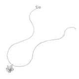 Daisy crystal necklace, Steel