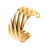 Twist bangle, Gold