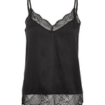 Mos Mosh - Ditte Silk Lace Singlet, black