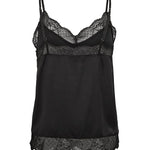 Mos Mosh - Ditte Silk Lace Singlet, black