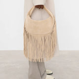 Agnes Mini Bag Suede, Sand