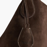 Alda Grande Shoulder Bag Suede, Chocolate
