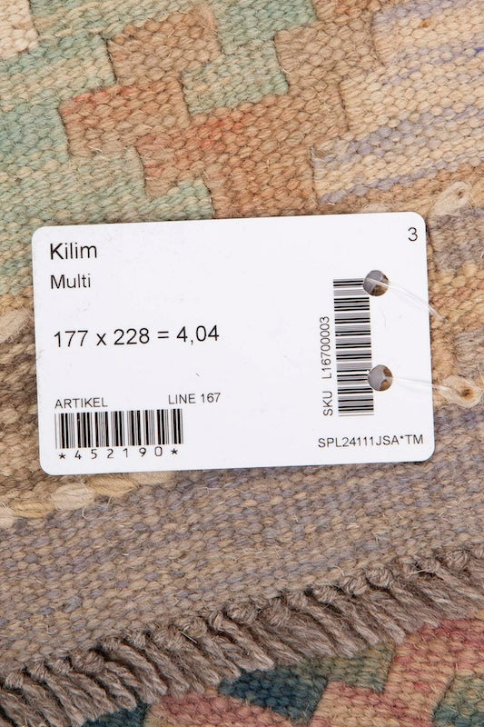 Kelim matto, multi #601 / 177 x 228 cm