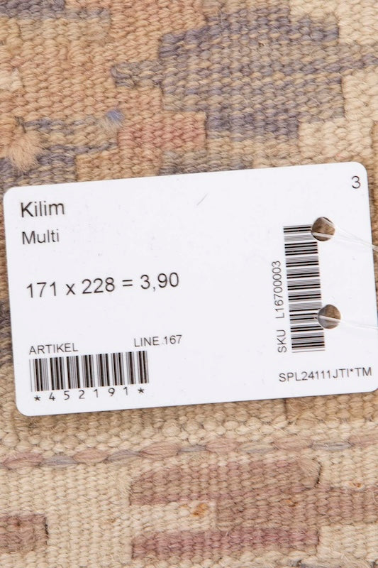Kelim matto, multi #602 / 171x228cm
