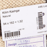 Kelim Kashgai matto, Natural #637 / 94x162