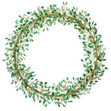 Mio helmikranssi Ø18cm, Emerald