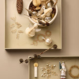 Tähti helmikoriste  Ø11cm, Champagne