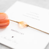 Gemstone rannekoru Carnelian