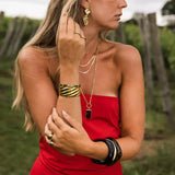 Twist bangle, Gold