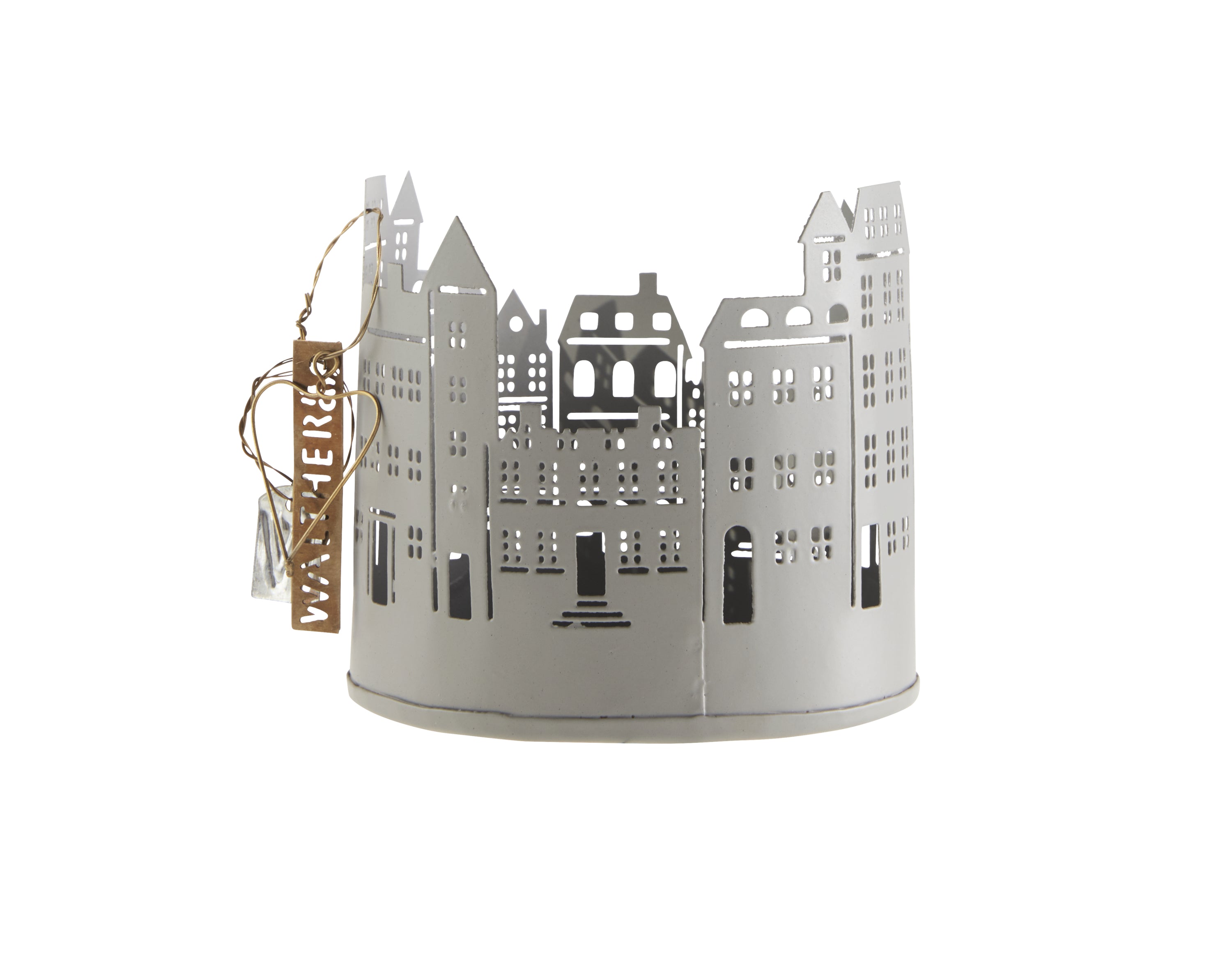 Walther & co - Copenhagen talolyhty, vaaleanharmaa h9,5cm