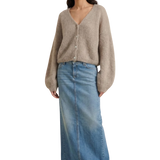 Cornelia lyhyt mohairneuletakki, Light Taupe