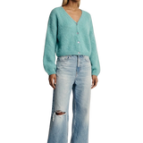 Cornelia lyhyt mohairneuletakki, Seafoam Green