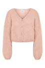 Cornelia lyhyt mohairneuletakki, Peach
