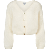 Cornelia lyhyt mohairneuletakki, White