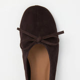 Blaise suede mokkaballerinat, Chocolate