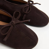 Blaise suede mokkaballerinat, Chocolate
