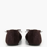 Blaise suede mokkaballerinat, Chocolate