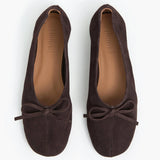 Blaise suede mokkaballerinat, Chocolate