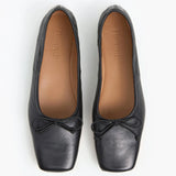 Kim Leather ballerinat, Black