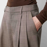 Arnold ruudulliset housut, Beige