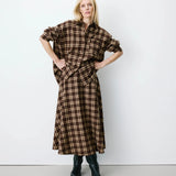 Adonia ruudullinen midihame, Chocolat
