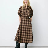 Adonia ruudullinen midihame, Chocolat
