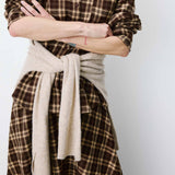 Arlette ruudullinen kauluspaita, Chocolat