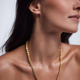 Golden Rope Necklace, Gold